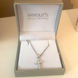 REAL DIAMOND CROSS NECKLACE